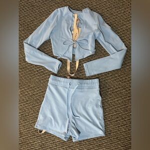 Oh Polly Light Blue Two-Piece Set